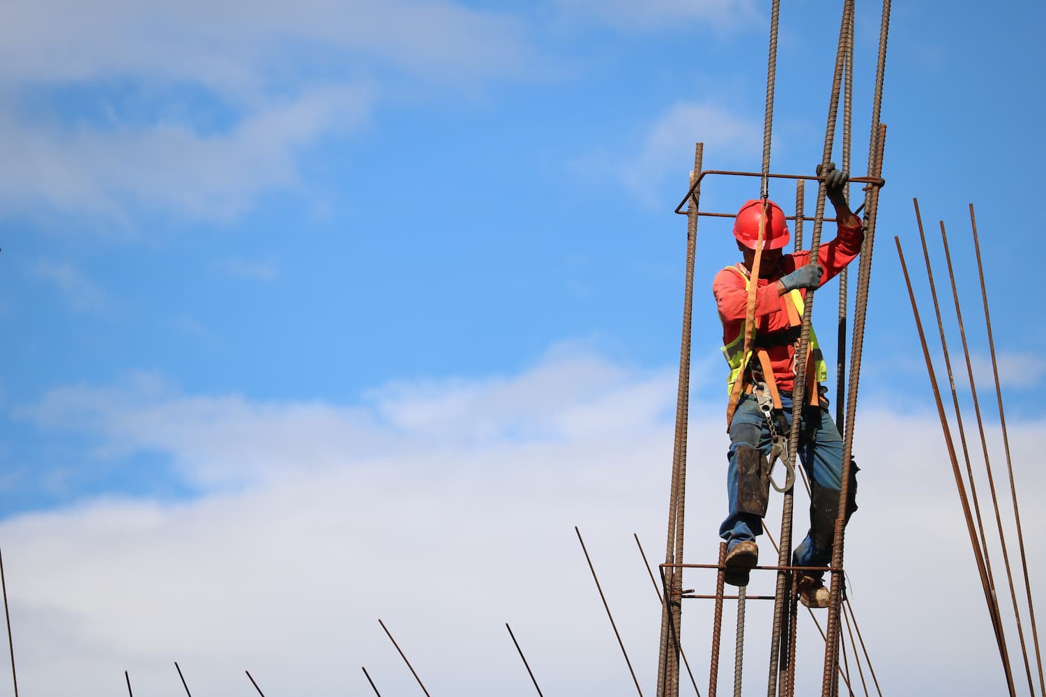 Man working on a construction site