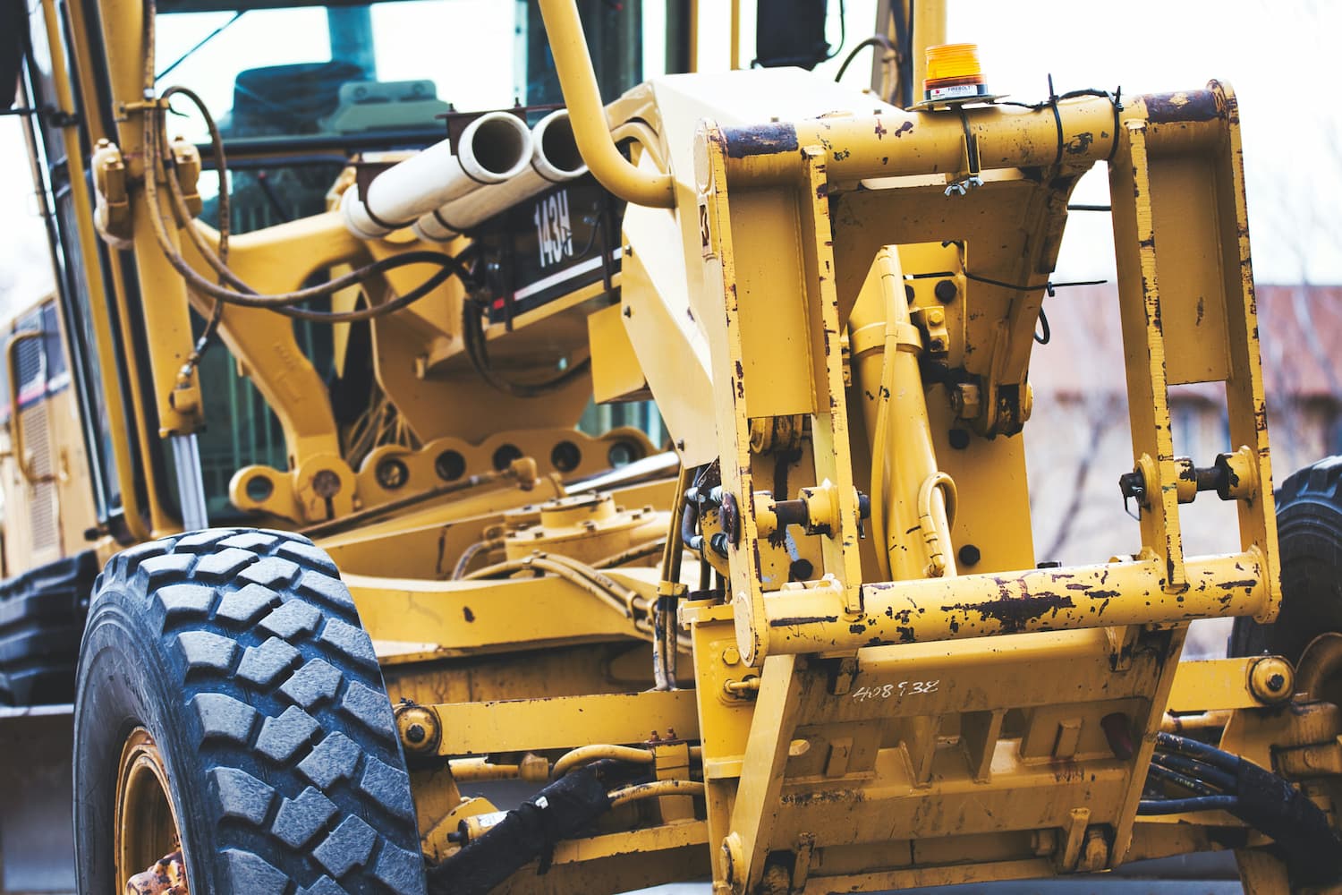 Picture of a yellow digger
