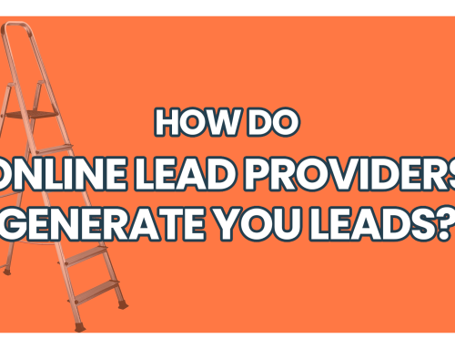 How do online lead providers generate trades leads?
